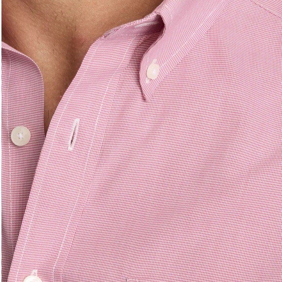 NWT Untuckit Men's Wrinkle Free Cadetto Slim in Rosewine Microgingham - Picture 5 of 12